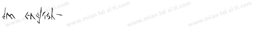 dm english字体转换